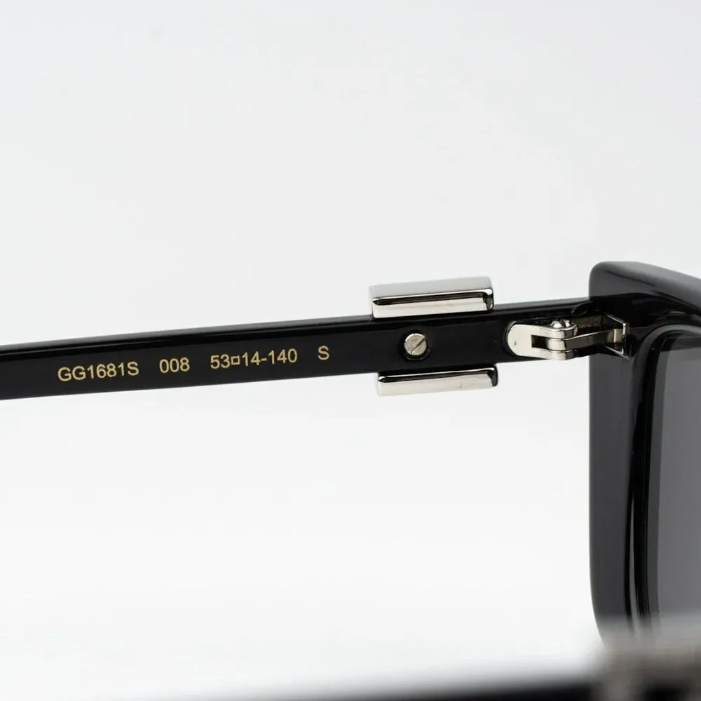 NEW Gucci GG1681S 008 Black Grey Cat Eye Women Sunglasses - Picture 10 of 15